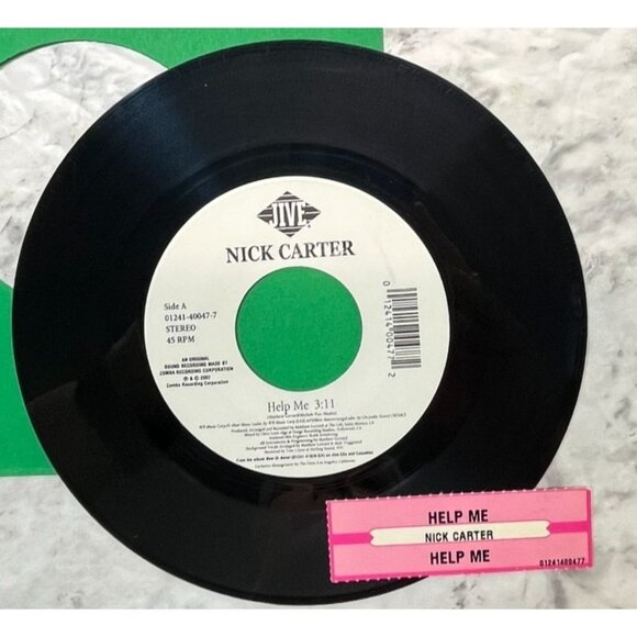 Nick Carter Help Me 45 Pop Vinyl 2002 Jive Records from Now or Never LP - Picture 4 of 6